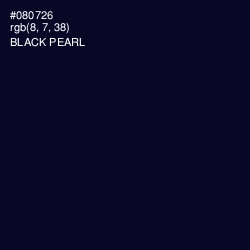 #080726 - Black Pearl Color Image